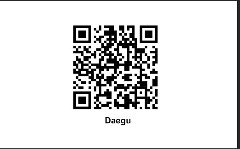 Daegu Facebook QR code